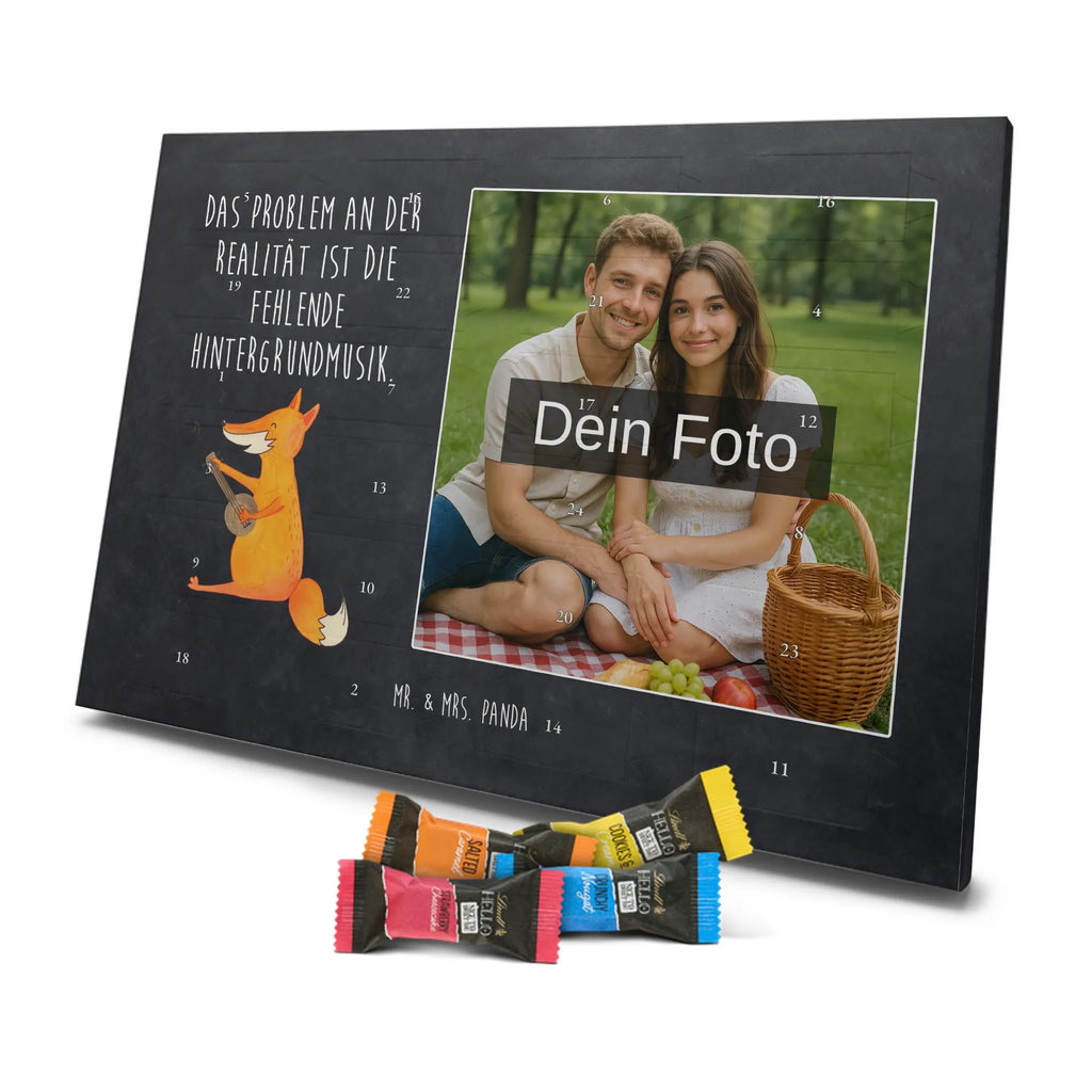 Personalisierter Schoko Foto Adventskalender Fuchs Gitarre Personalisierter Schoko Foto Adventskalender, Fuchs, Musik Spruch, Sänger, Füchse, Musikerin, Geschenk Musiker, Sängerin, Gitarre