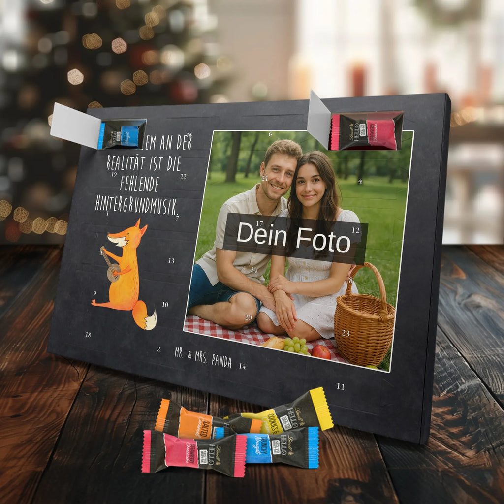 Personalisierter Schoko Foto Adventskalender Fuchs Gitarre Personalisierter Schoko Foto Adventskalender, Fuchs, Musik Spruch, Sänger, Füchse, Musikerin, Geschenk Musiker, Sängerin, Gitarre