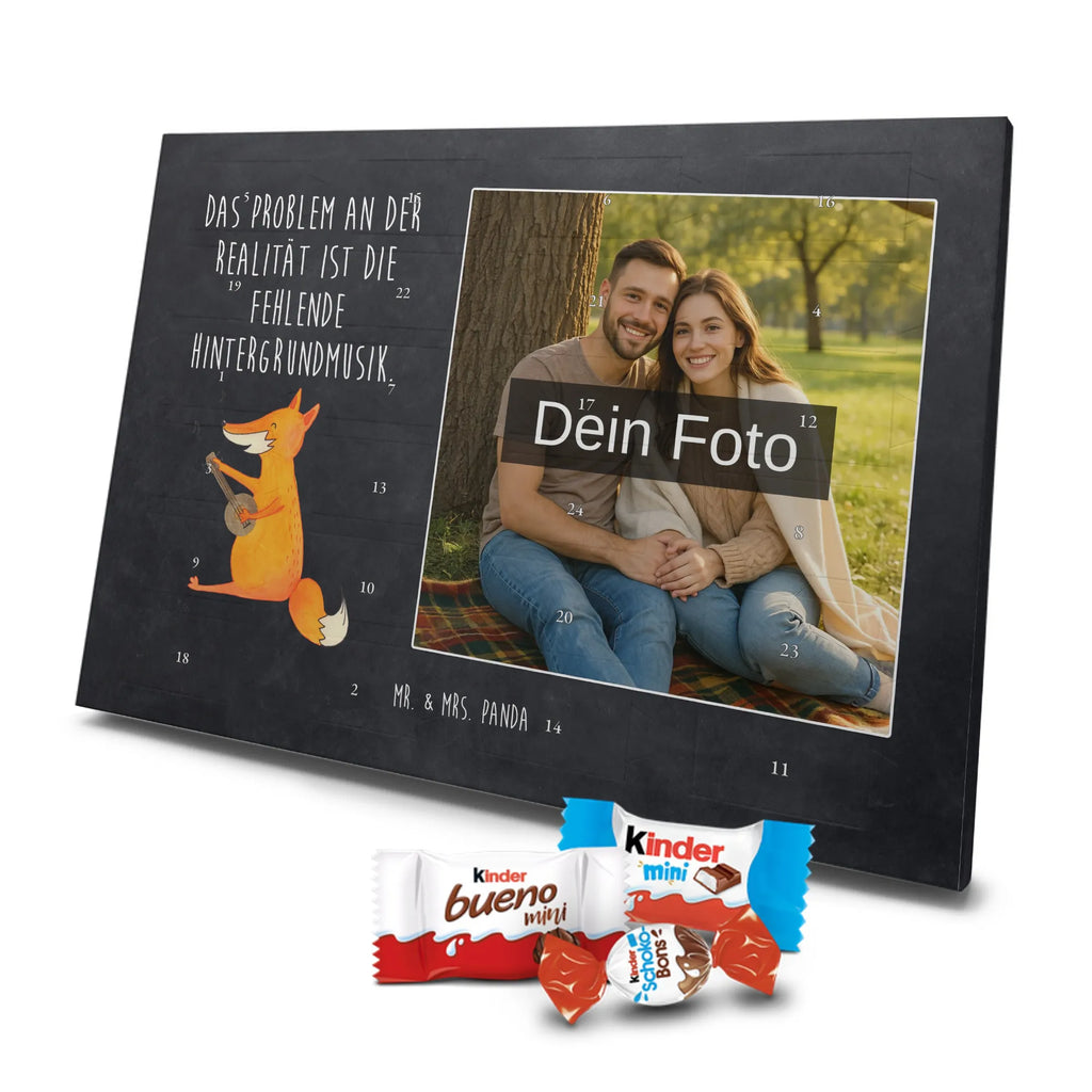 Personalisierter Schoko Foto Adventskalender Fuchs Gitarre Personalisierter Schoko Foto Adventskalender, Fuchs, Musik Spruch, Sänger, Füchse, Musikerin, Geschenk Musiker, Sängerin, Gitarre