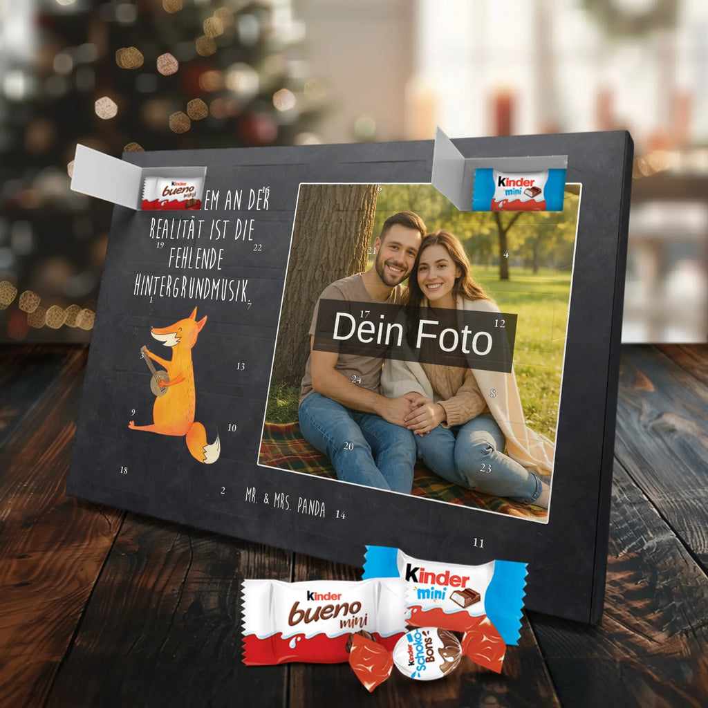 Personalisierter Schoko Foto Adventskalender Fuchs Gitarre Personalisierter Schoko Foto Adventskalender, Fuchs, Musik Spruch, Sänger, Füchse, Musikerin, Geschenk Musiker, Sängerin, Gitarre