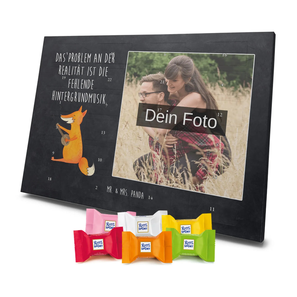 Personalisierter Schoko Foto Adventskalender Fuchs Gitarre Personalisierter Schoko Foto Adventskalender, Fuchs, Musik Spruch, Sänger, Füchse, Musikerin, Geschenk Musiker, Sängerin, Gitarre