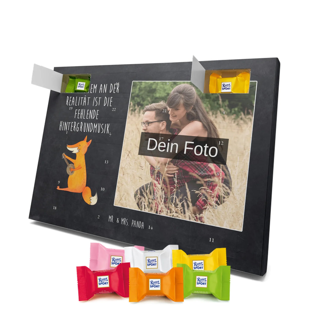 Personalisierter Schoko Foto Adventskalender Fuchs Gitarre Personalisierter Schoko Foto Adventskalender, Fuchs, Musik Spruch, Sänger, Füchse, Musikerin, Geschenk Musiker, Sängerin, Gitarre