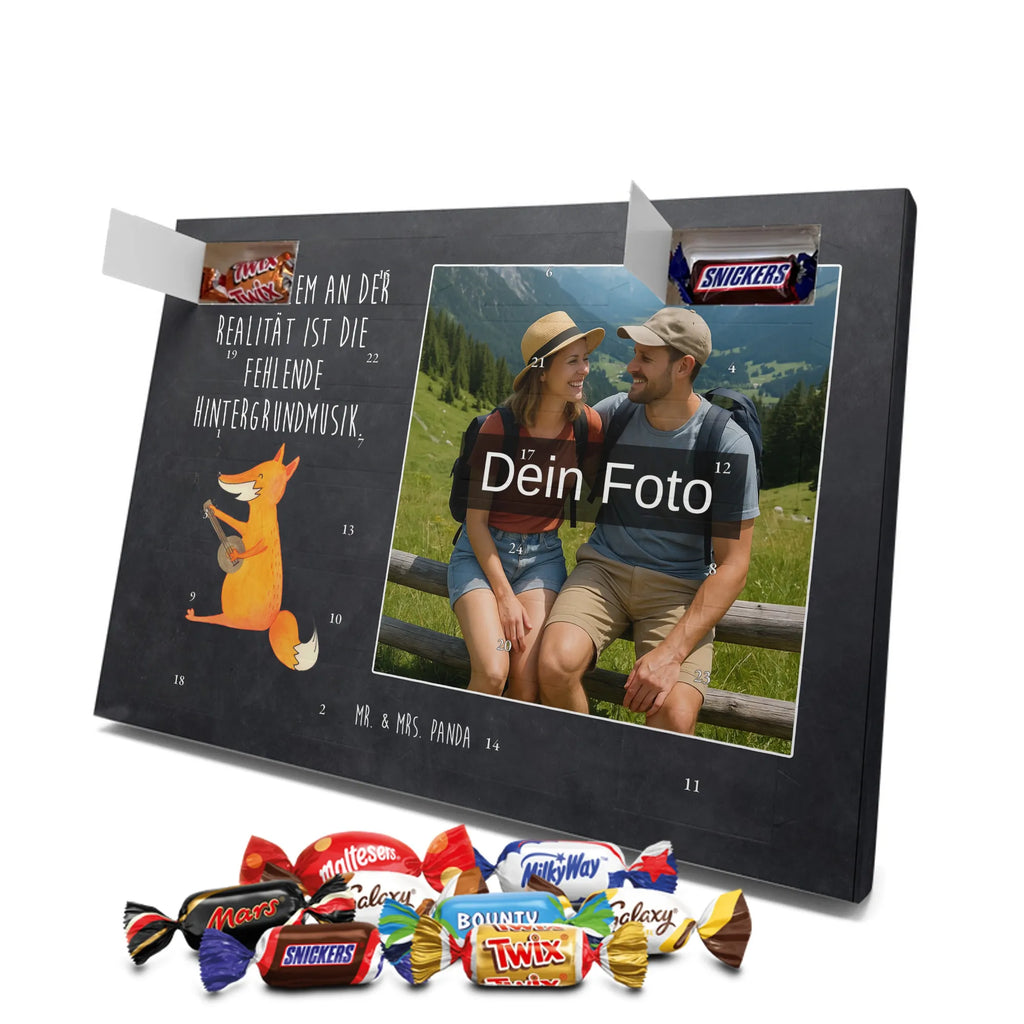 Personalisierter Schoko Foto Adventskalender Fuchs Gitarre Personalisierter Schoko Foto Adventskalender, Fuchs, Musik Spruch, Sänger, Füchse, Musikerin, Geschenk Musiker, Sängerin, Gitarre
