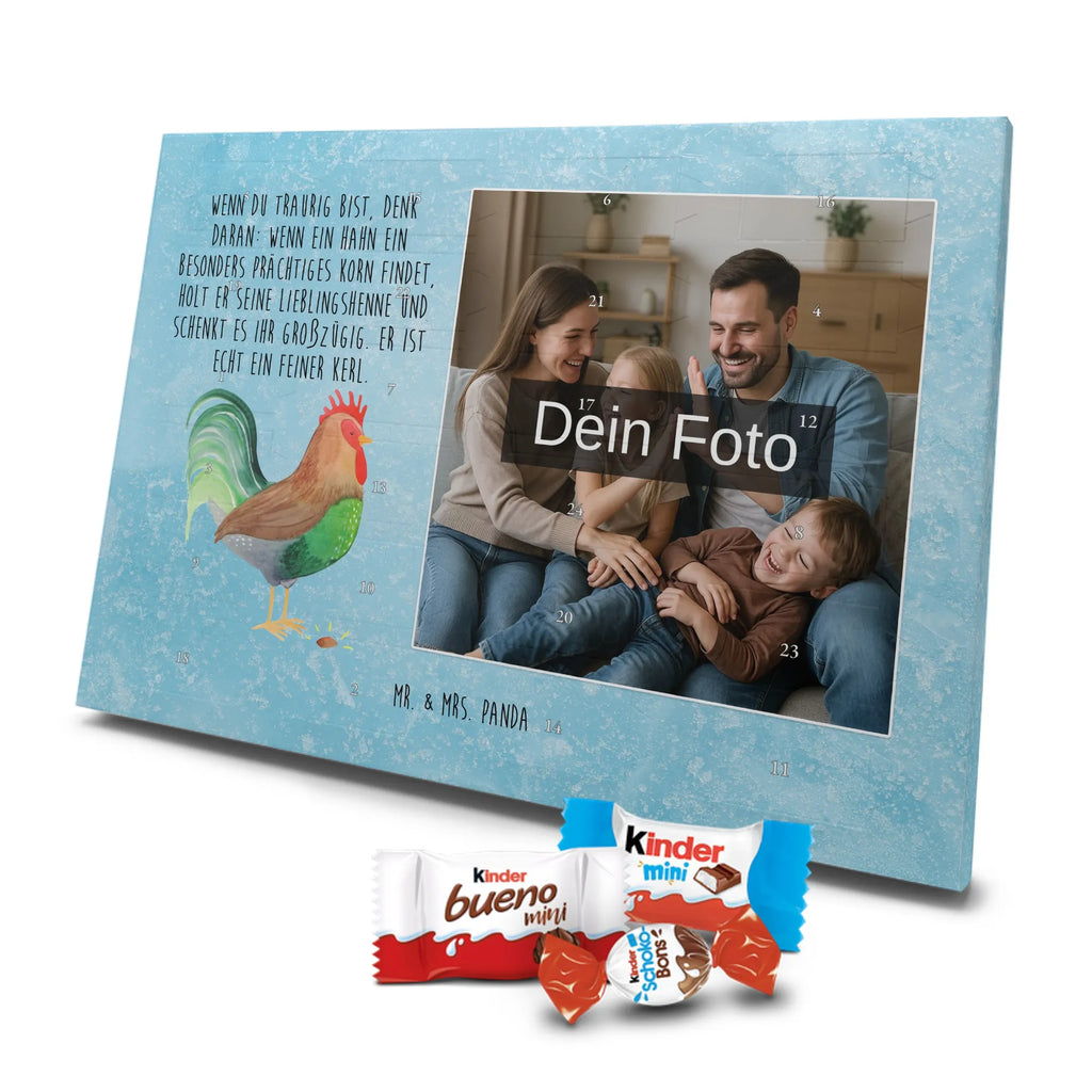 Personalisierter Schoko Foto Adventskalender Hahn Korn Personalisierter Schoko Foto Adventskalender, Hoftiere, Landwirtin, Bauernhof, Landwirt, Hahn, Korn, Eier, Natur, Henne