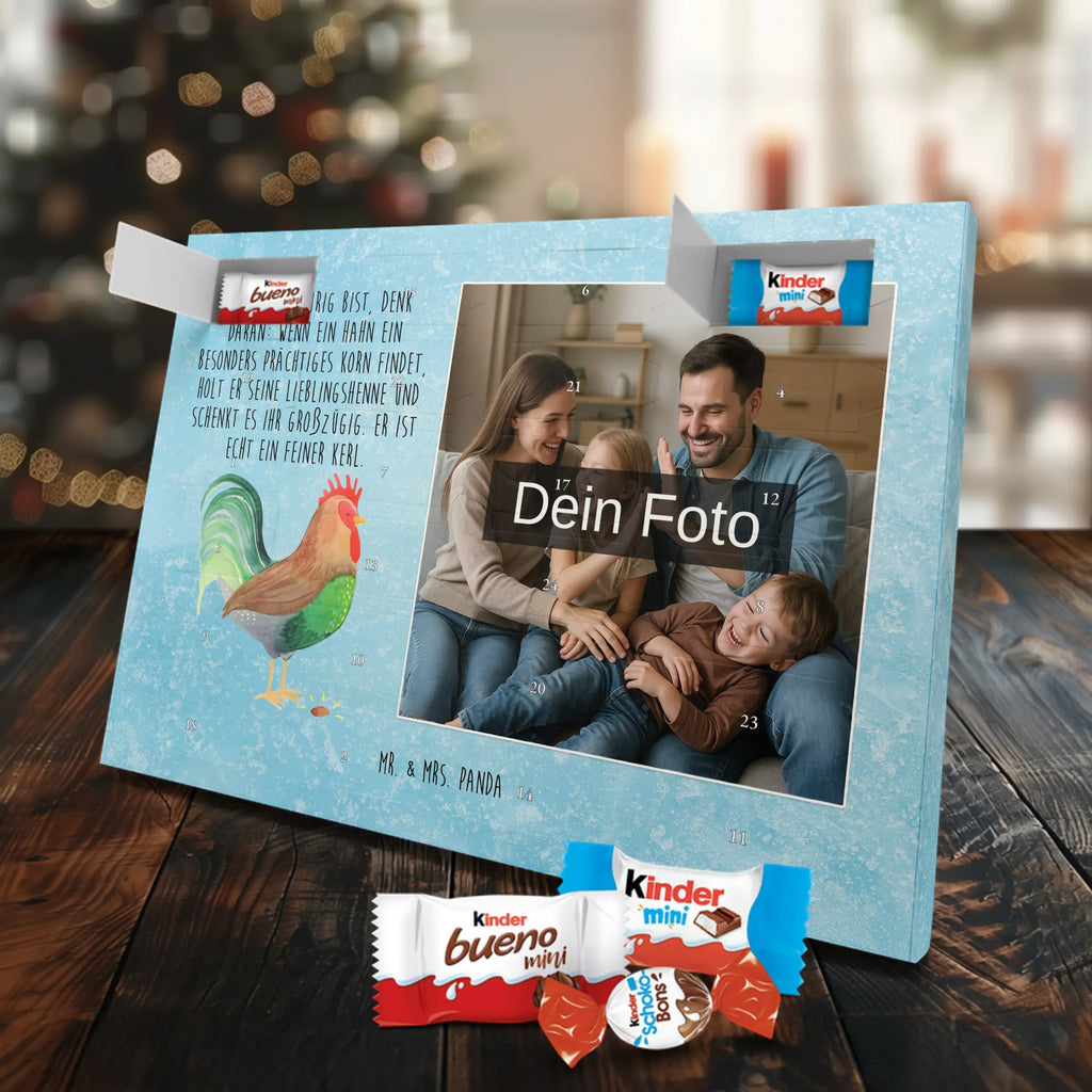 Personalisierter Schoko Foto Adventskalender Hahn Korn Personalisierter Schoko Foto Adventskalender, Hoftiere, Landwirtin, Bauernhof, Landwirt, Hahn, Korn, Eier, Natur, Henne