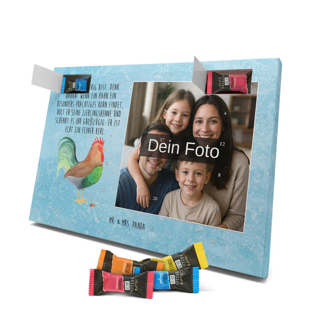 Personalisierter Schoko Foto Adventskalender Hahn Korn Personalisierter Schoko Foto Adventskalender, Hoftiere, Landwirtin, Bauernhof, Landwirt, Hahn, Korn, Eier, Natur, Henne