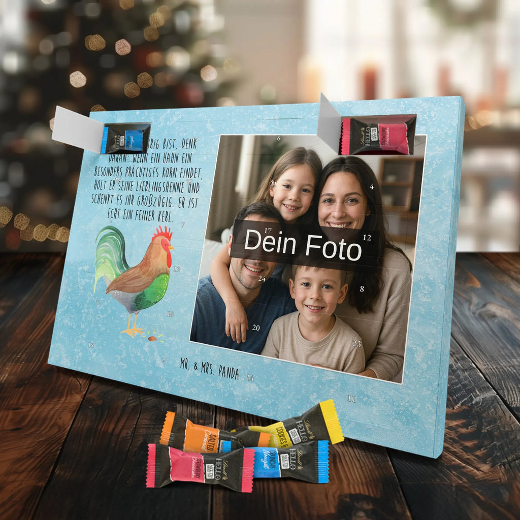 Personalisierter Schoko Foto Adventskalender Hahn Korn Personalisierter Schoko Foto Adventskalender, Hoftiere, Landwirtin, Bauernhof, Landwirt, Hahn, Korn, Eier, Natur, Henne