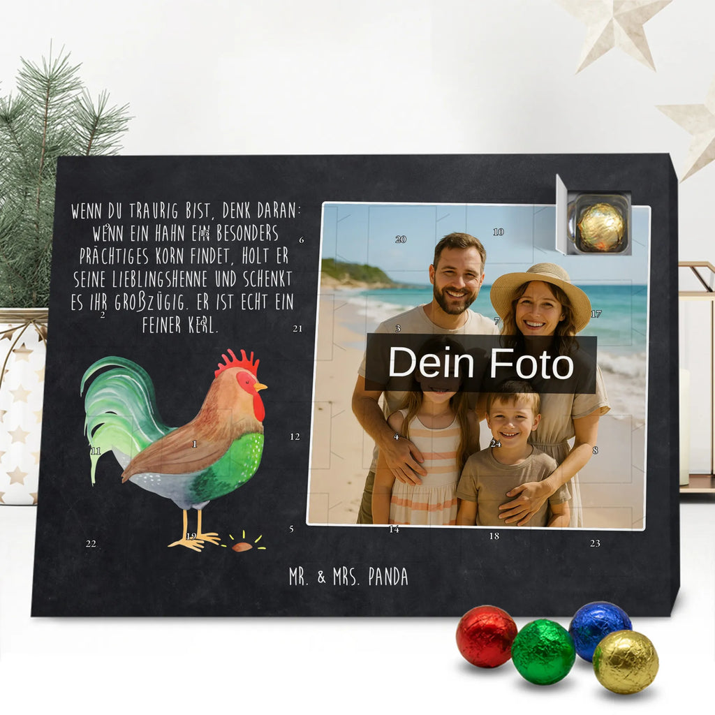 Personalisierter Schoko Foto Adventskalender Hahn Korn Personalisierter Schoko Foto Adventskalender, Hoftiere, Landwirtin, Bauernhof, Landwirt, Hahn, Korn, Eier, Natur, Henne