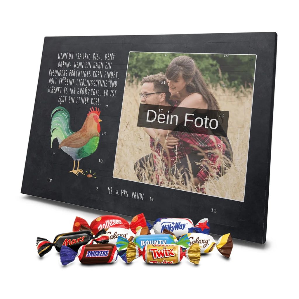 Personalisierter Schoko Foto Adventskalender Hahn Korn Personalisierter Schoko Foto Adventskalender, Hoftiere, Landwirtin, Bauernhof, Landwirt, Hahn, Korn, Eier, Natur, Henne