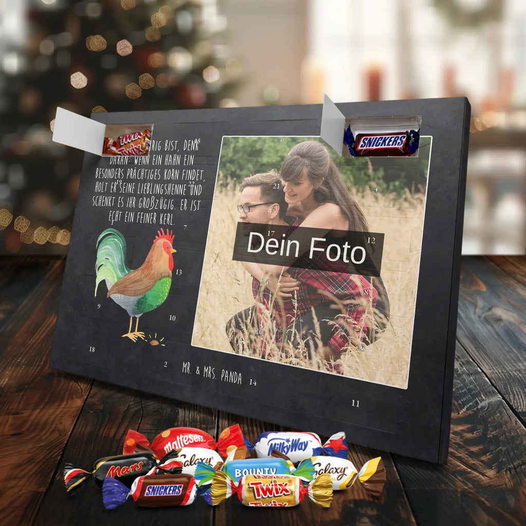 Personalisierter Schoko Foto Adventskalender Hahn Korn Personalisierter Schoko Foto Adventskalender, Hoftiere, Landwirtin, Bauernhof, Landwirt, Hahn, Korn, Eier, Natur, Henne