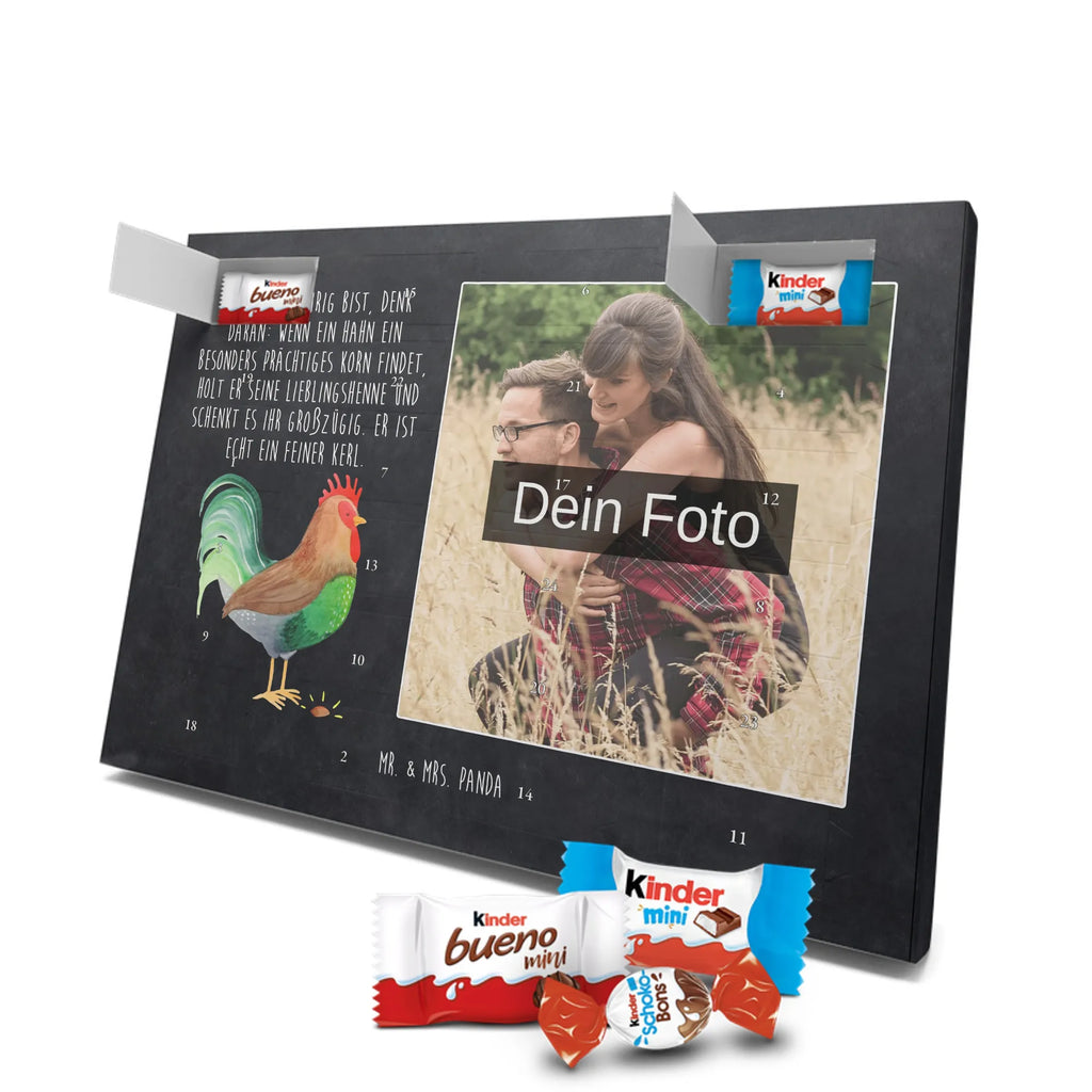 Personalisierter Schoko Foto Adventskalender Hahn Korn Personalisierter Schoko Foto Adventskalender, Hoftiere, Landwirtin, Bauernhof, Landwirt, Hahn, Korn, Eier, Natur, Henne