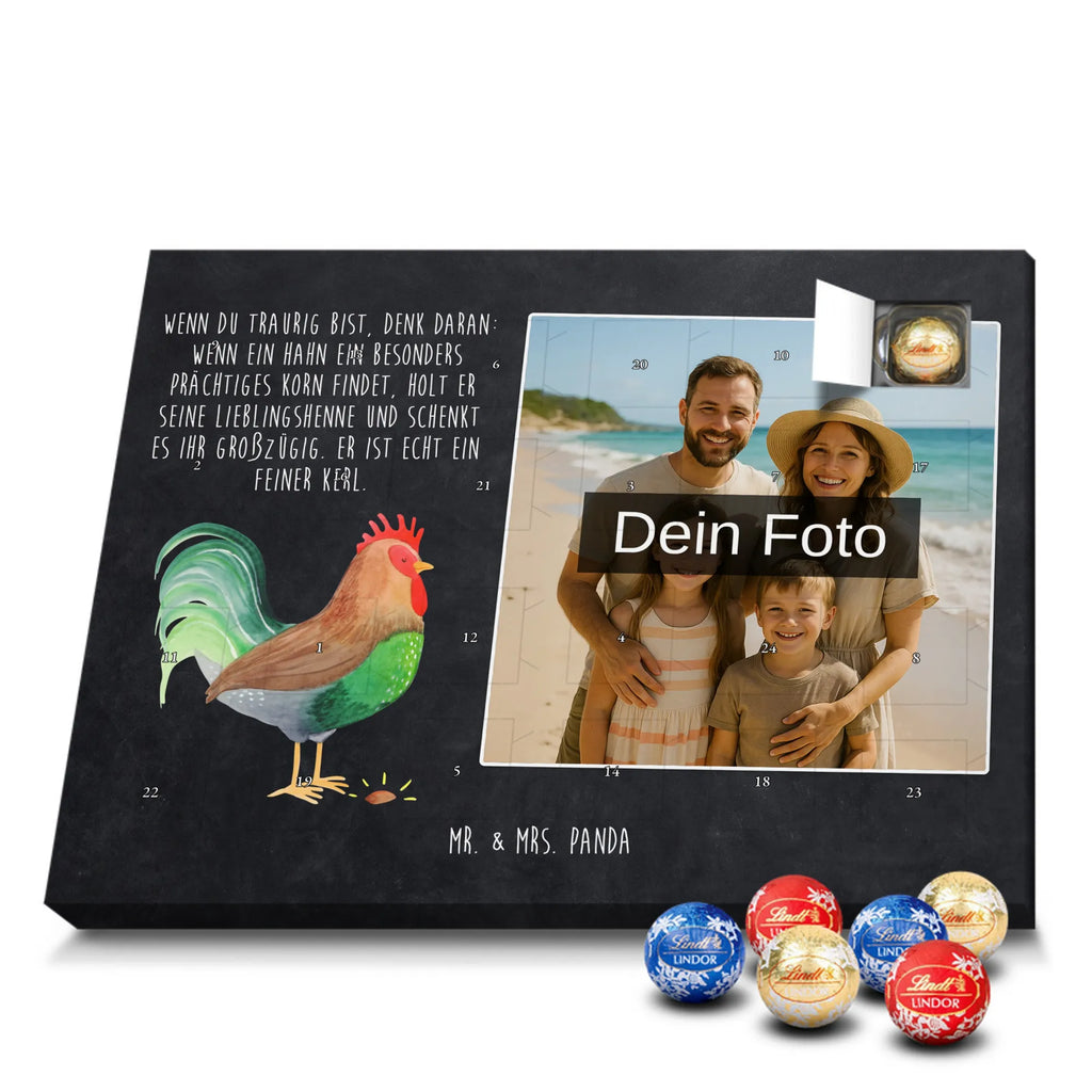 Personalisierter Schoko Foto Adventskalender Hahn Korn Personalisierter Schoko Foto Adventskalender, Hoftiere, Landwirtin, Bauernhof, Landwirt, Hahn, Korn, Eier, Natur, Henne