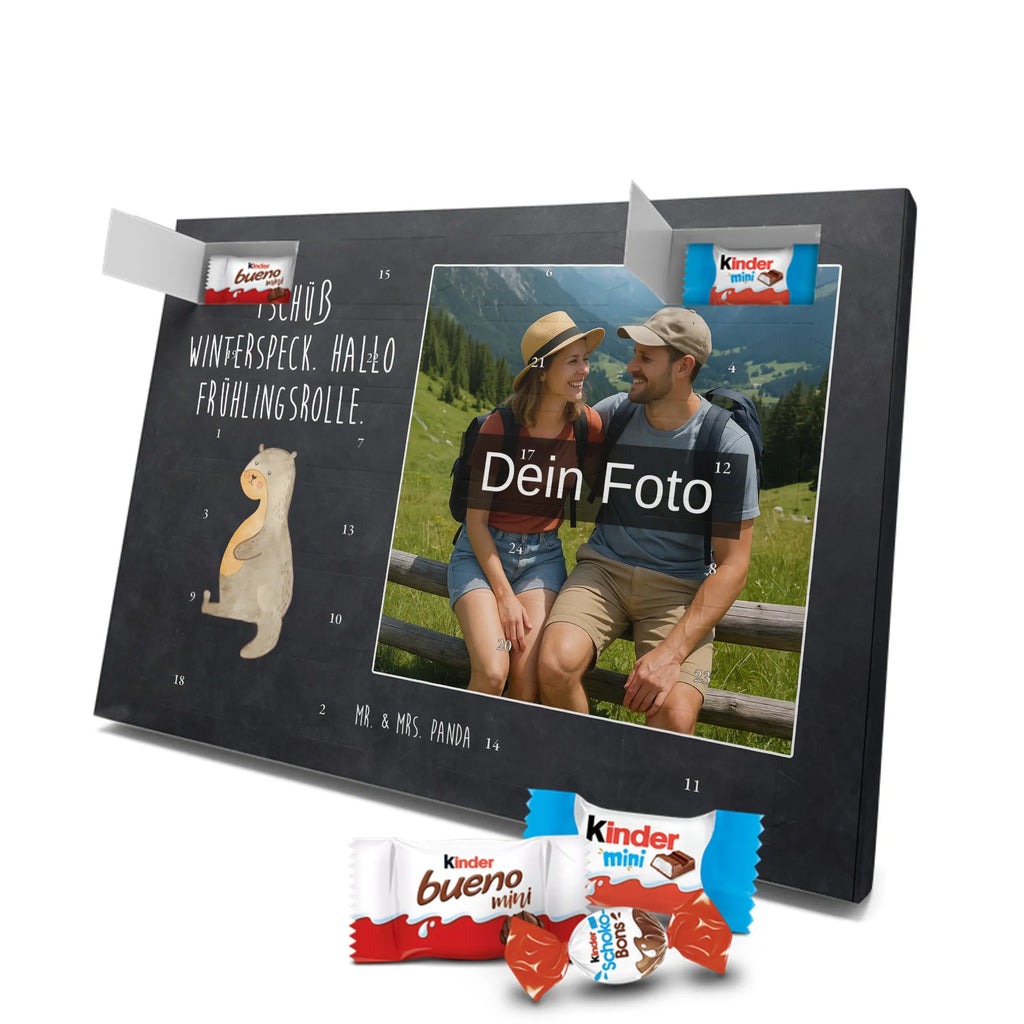Personalisierter Schoko Foto Adventskalender Otter Bauch Personalisierter Schoko Foto Adventskalender, Fischotter, Otter, Seeotter, Otter Seeotter See Otter