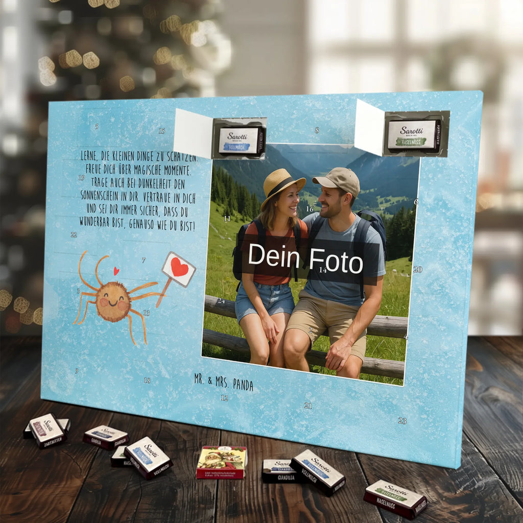 Personalisierter Schoko Foto Adventskalender Spinne Agathe Motivation Personalisierter Schoko Foto Adventskalender, Spinne Agathe, Spinne, Agathe, Videos, Merchandise, Motivation, Vertrauen, Dankeschön, Glück, Liebe