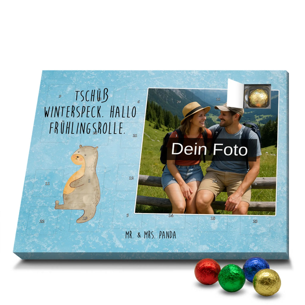Personalisierter Schoko Foto Adventskalender Otter Bauch Personalisierter Schoko Foto Adventskalender, Fischotter, Otter, Seeotter, Otter Seeotter See Otter