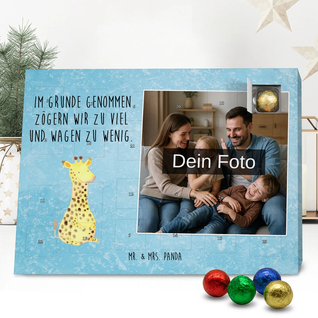 Personalisierter Schoko Foto Adventskalender Giraffe Zufrieden Personalisierter Schoko Foto Adventskalender, Afrika, Wildtiere, Abenteuer, Zufrieden, Giraffe, Glück