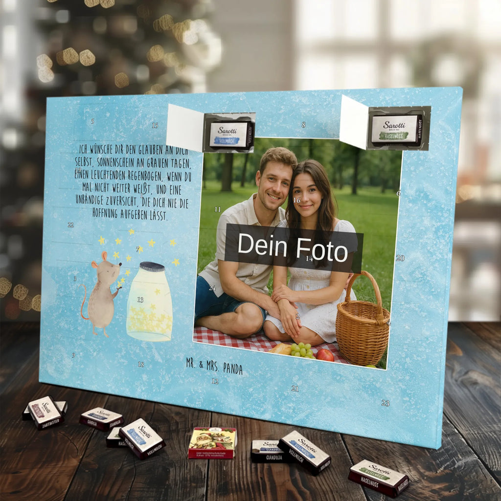 Personalisierter Schoko Foto Adventskalender Maus Sterne Personalisierter Schoko Foto Adventskalender, Tiermotive, Gute Laune, lustige Sprüche, Tiere, Geburt, Sterne, erstes Kind, Kind, Taufe, Schwangerschaft, Maus, Geburtstag, Taufgeschenk, Kindergeburtstag, Hoffnung, Wunsch, Träume