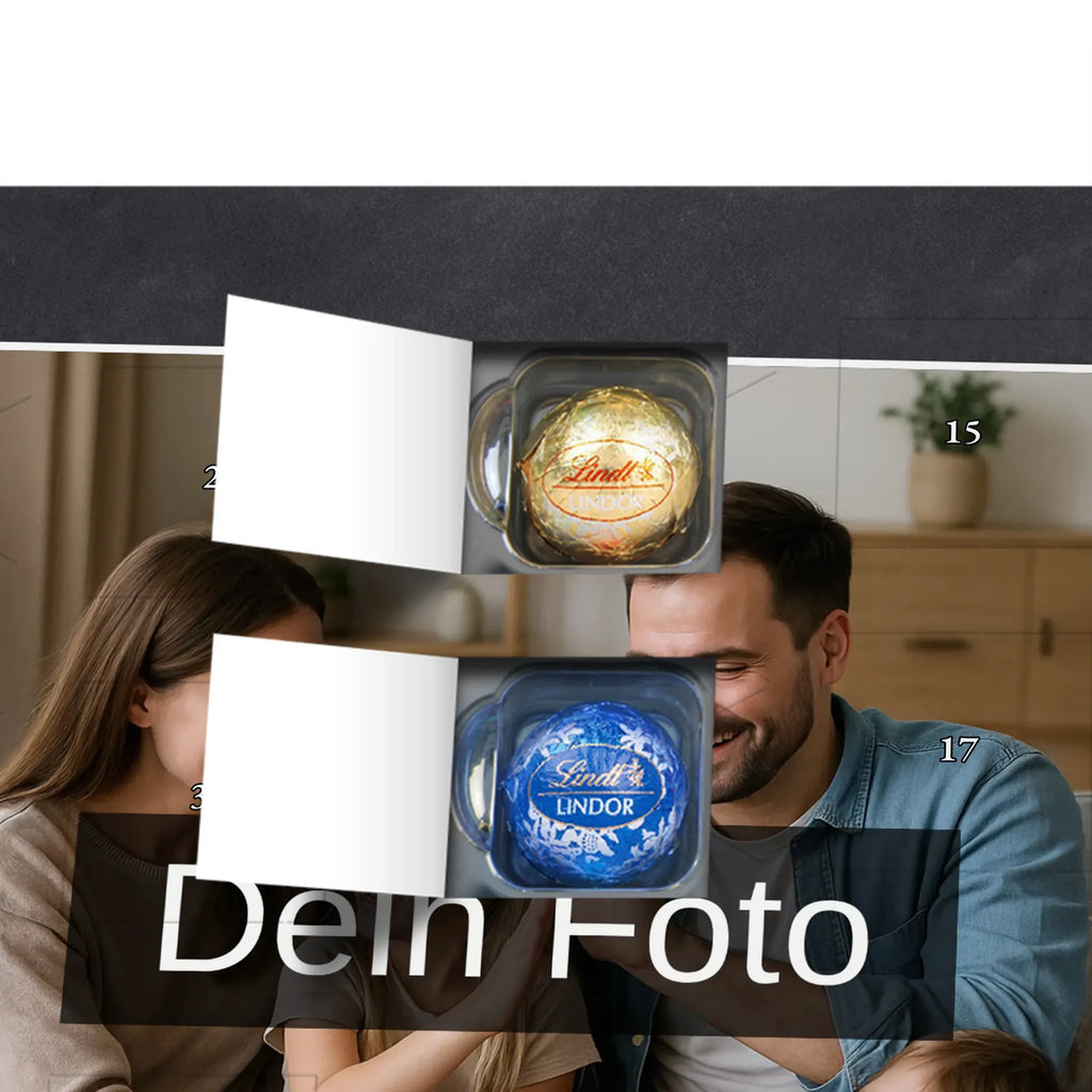 Personalisierter Schoko Foto Adventskalender Rotkehlchen Schlitten Personalisierter Schoko Foto Adventskalender, Winter, Wintermotiv, Advent, Nikolaus, Weihnachten, Weihnachtsdeko, Heiligabend, Vogel, Schlitten