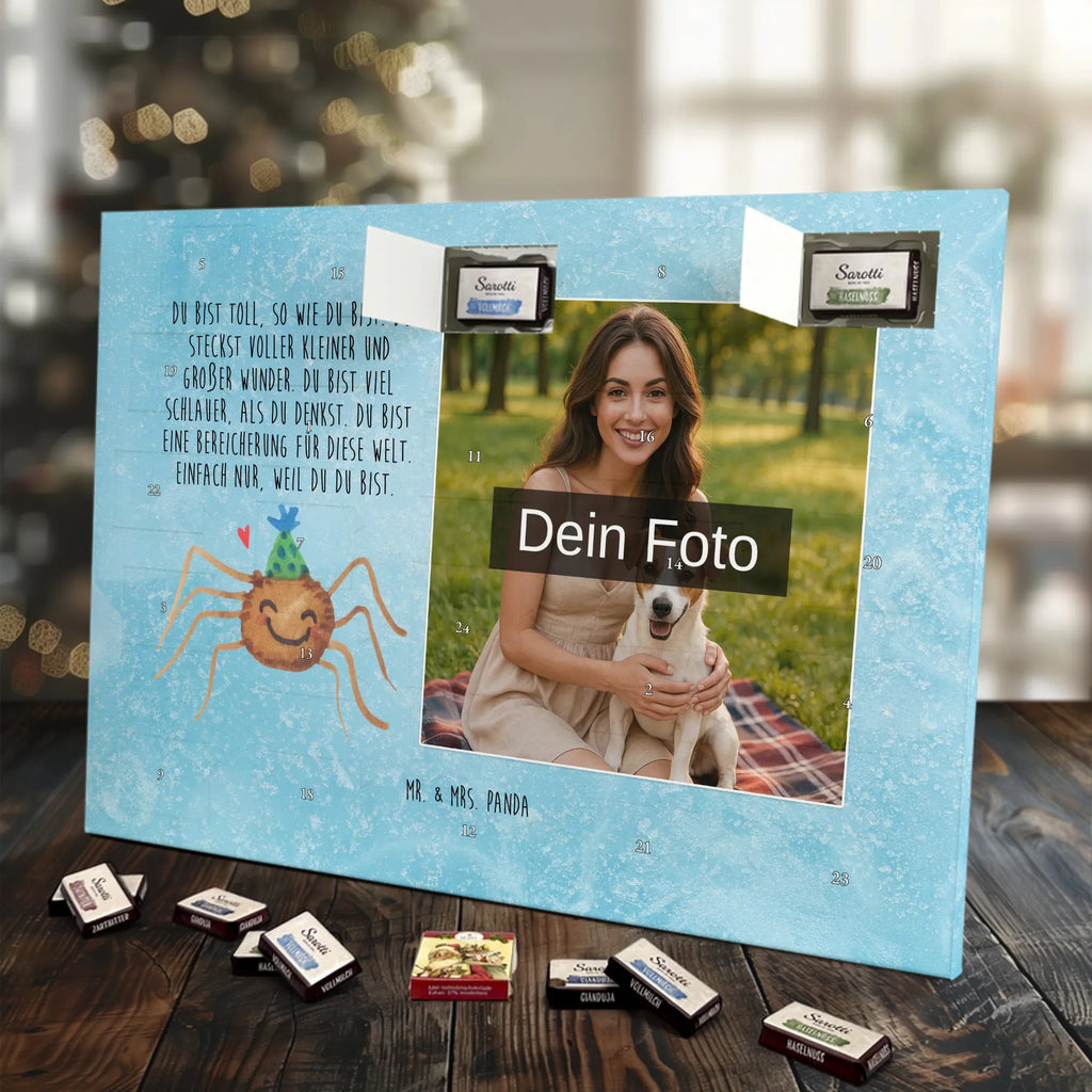 Personalisierter Schoko Foto Adventskalender Spinne Agathe Party Personalisierter Schoko Foto Adventskalender, Spinne Agathe, Spinne, Agathe, Videos, Merchandise, Wunder, Motivation, Glück, Selbstliebe