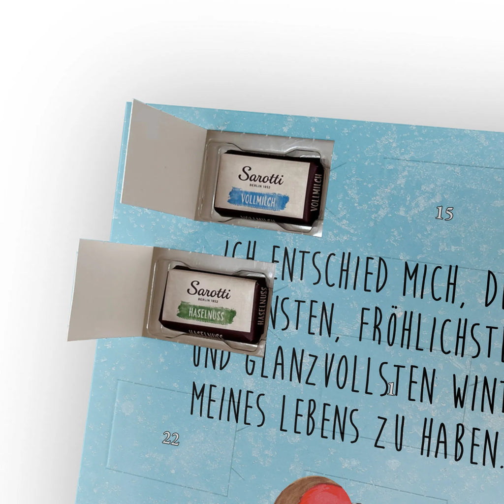 Personalisierter Schoko Foto Adventskalender Rotkehlchen Schlitten Personalisierter Schoko Foto Adventskalender, Winter, Wintermotiv, Advent, Nikolaus, Weihnachten, Weihnachtsdeko, Heiligabend, Vogel, Schlitten