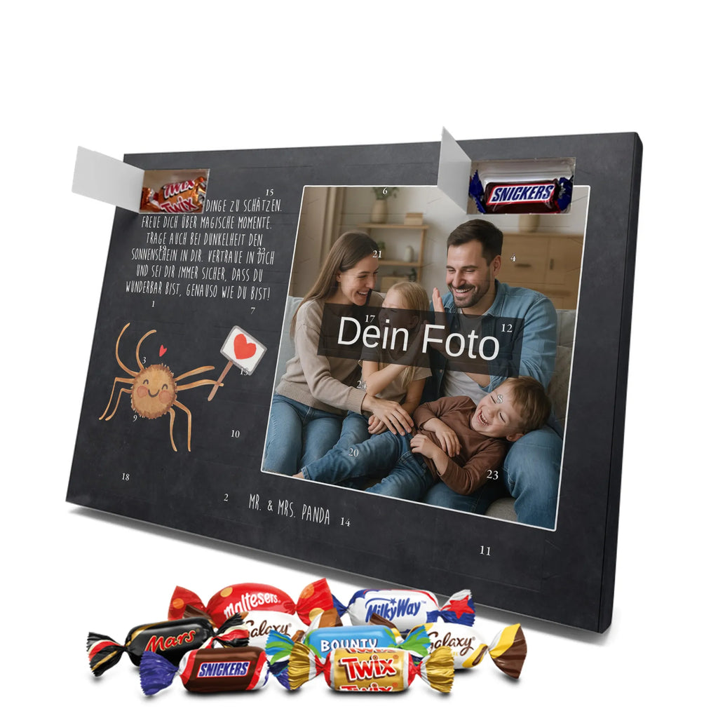 Personalisierter Schoko Foto Adventskalender Spinne Agathe Motivation Personalisierter Schoko Foto Adventskalender, Spinne Agathe, Spinne, Agathe, Videos, Merchandise, Motivation, Vertrauen, Dankeschön, Glück, Liebe