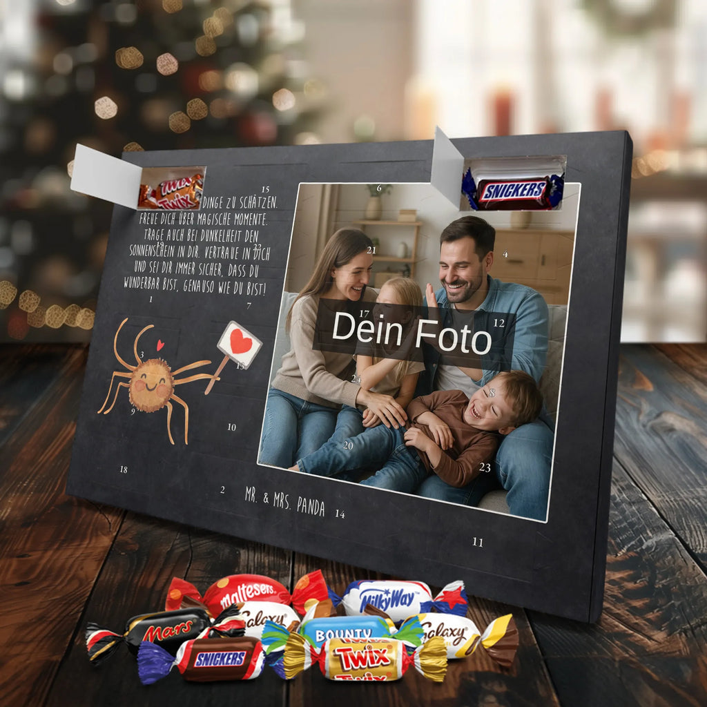 Personalisierter Schoko Foto Adventskalender Spinne Agathe Motivation Personalisierter Schoko Foto Adventskalender, Spinne Agathe, Spinne, Agathe, Videos, Merchandise, Motivation, Vertrauen, Dankeschön, Glück, Liebe