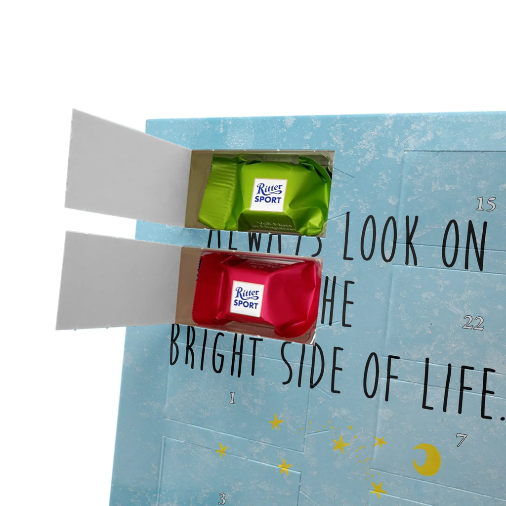 Personalisierter Schoko Foto Adventskalender Fuchs Sterne Personalisierter Schoko Foto Adventskalender, Fuchs, Spruch Positiv, Always Look On The Bright Side Of Life, Füchse, Spruch schön, Romantik, Tröstende Worte