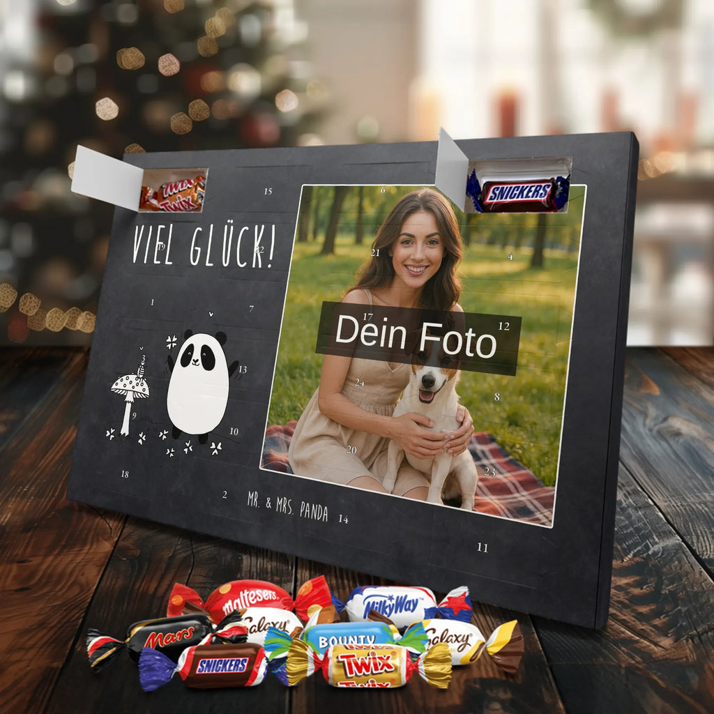  Panda Happiness Personalisierter Schoko Foto Adventskalender