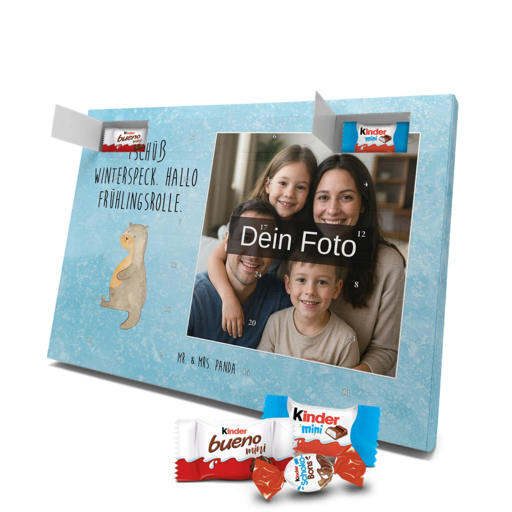 Personalisierter Schoko Foto Adventskalender Otter Bauch Personalisierter Schoko Foto Adventskalender, Fischotter, Otter, Seeotter, Otter Seeotter See Otter