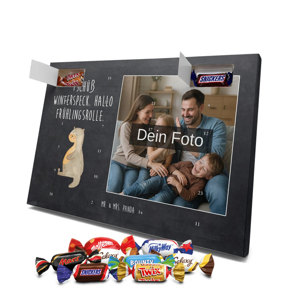 Personalisierter Schoko Foto Adventskalender Otter Bauch Personalisierter Schoko Foto Adventskalender, Fischotter, Otter, Seeotter, Otter Seeotter See Otter