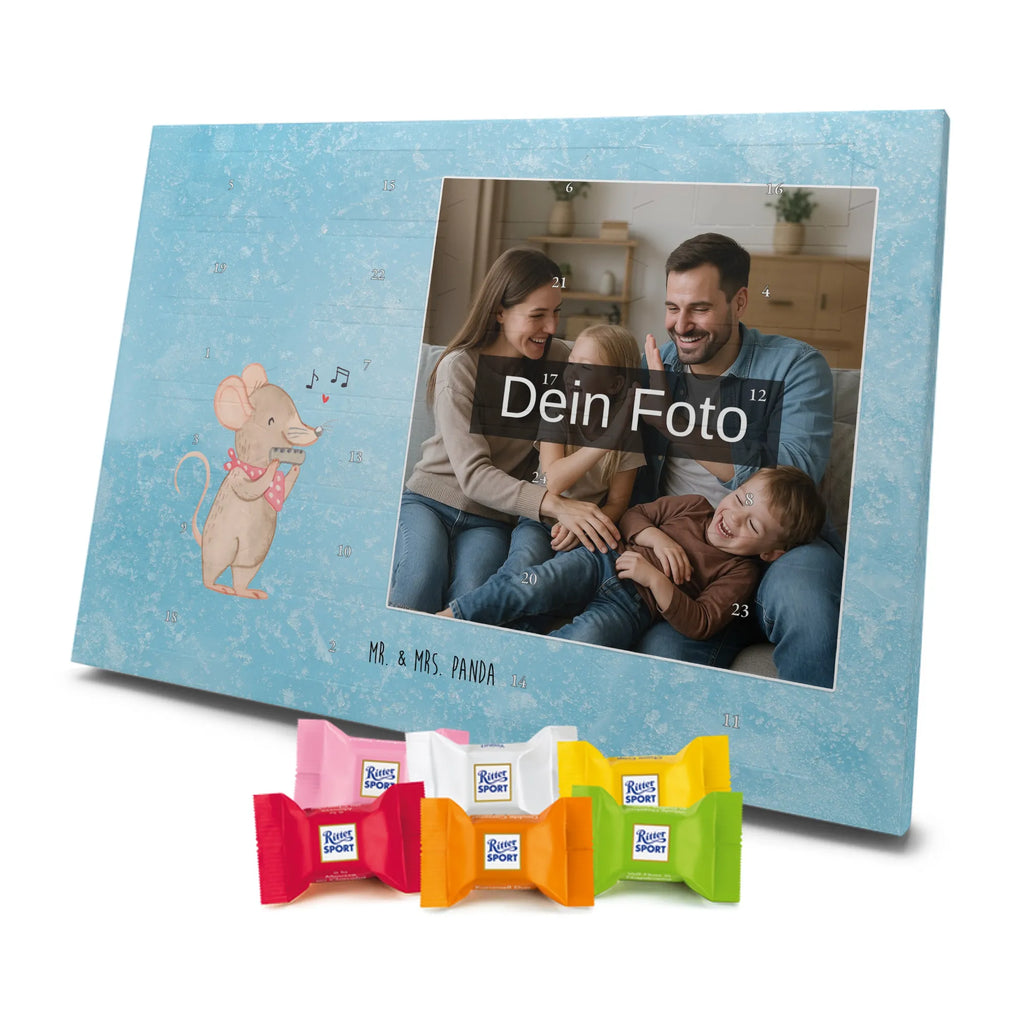 Personalisierter Schoko Foto Adventskalender Maus Mundharmonika Personalisierter Schoko Foto Adventskalender, Musikliebhaber, Geschenke Musiker, Instrumente, Lagerfeuer, Mundharmonika, Maus, Gesang