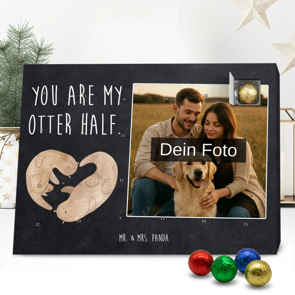 Personalisierter Schoko Foto Adventskalender Otter Herz Personalisierter Schoko Foto Adventskalender, Seeotter, Fischotter, Otter, Love You, Hochzeitstag, Herz, Jahrestag, Gemeinsames Leben, Liebesbeweis, Verlobung, Liebe, Liebesgeschenk, Bessere Hälfte