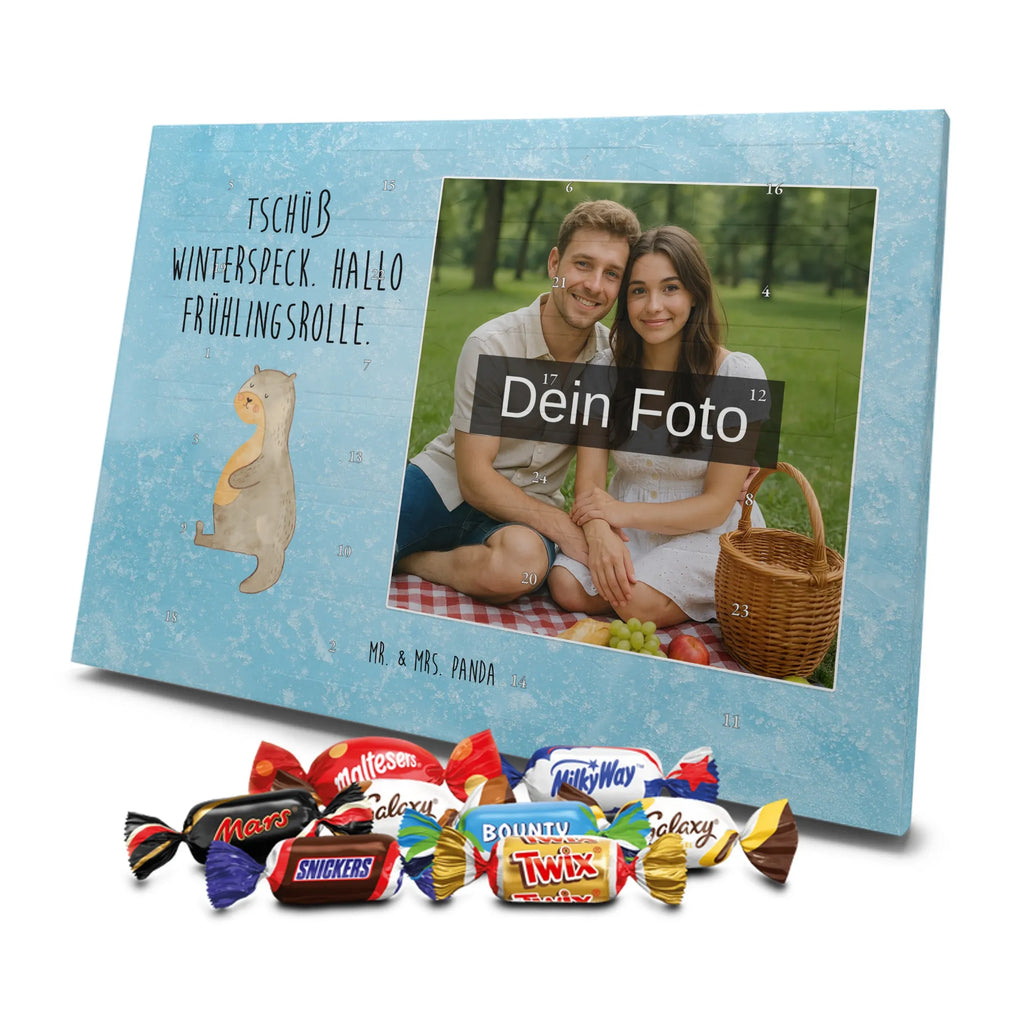 Personalisierter Schoko Foto Adventskalender Otter Bauch Personalisierter Schoko Foto Adventskalender, Fischotter, Otter, Seeotter, Otter Seeotter See Otter