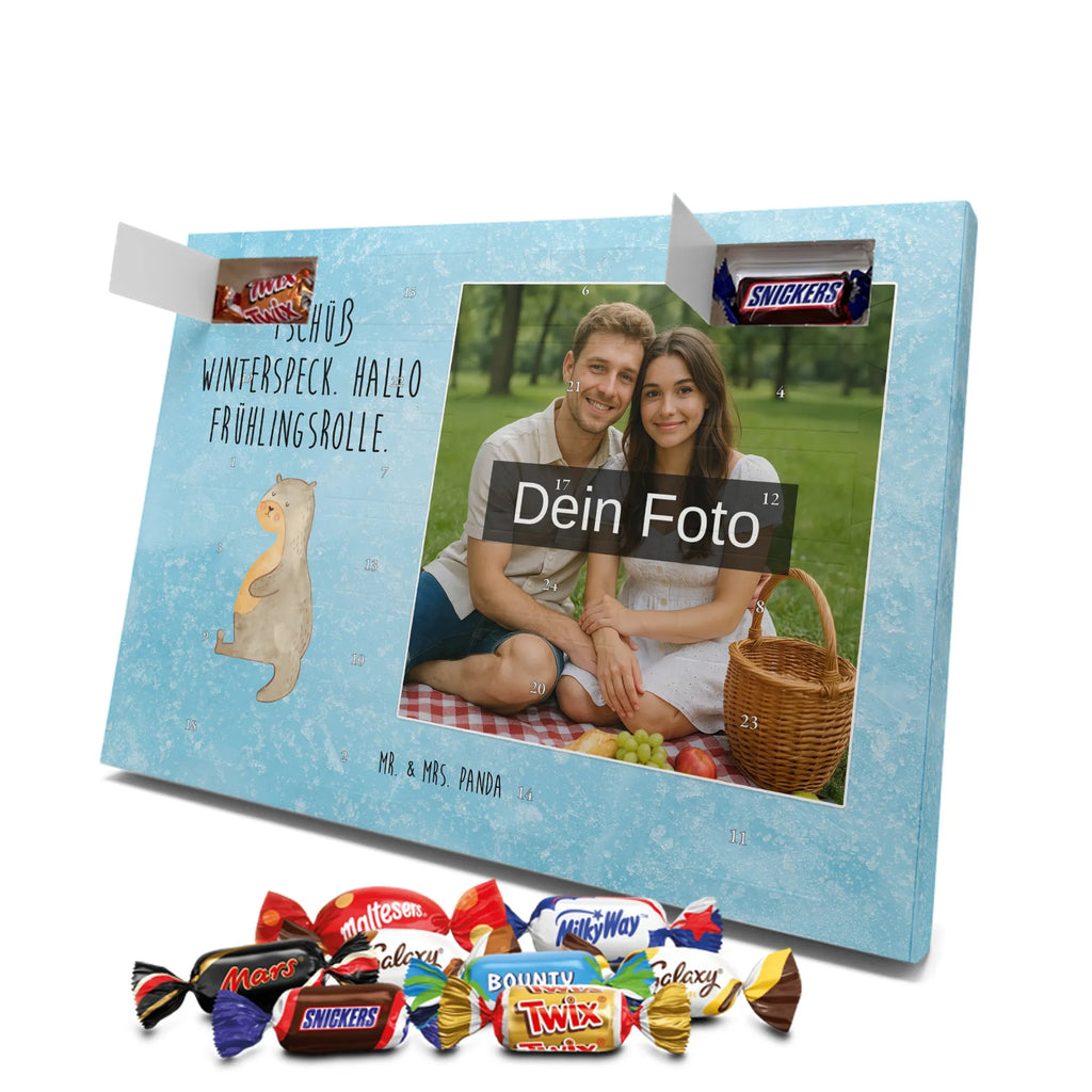 Personalisierter Schoko Foto Adventskalender Otter Bauch Personalisierter Schoko Foto Adventskalender, Fischotter, Otter, Seeotter, Otter Seeotter See Otter