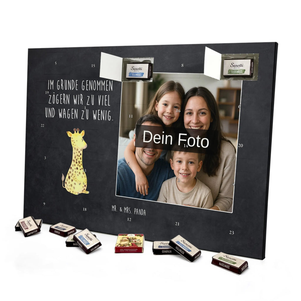 Personalisierter Schoko Foto Adventskalender Giraffe Zufrieden Personalisierter Schoko Foto Adventskalender, Afrika, Wildtiere, Abenteuer, Zufrieden, Giraffe, Glück