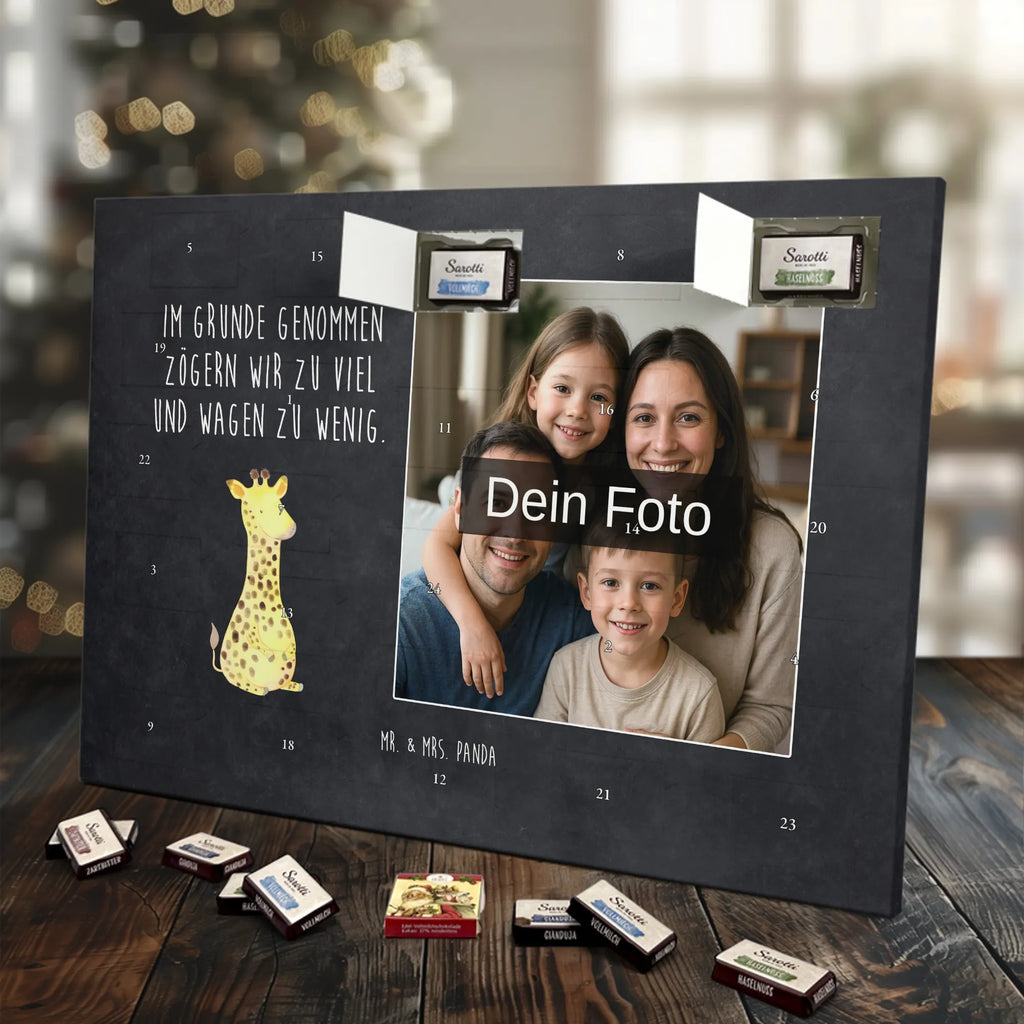 Personalisierter Schoko Foto Adventskalender Giraffe Zufrieden Personalisierter Schoko Foto Adventskalender, Afrika, Wildtiere, Abenteuer, Zufrieden, Giraffe, Glück
