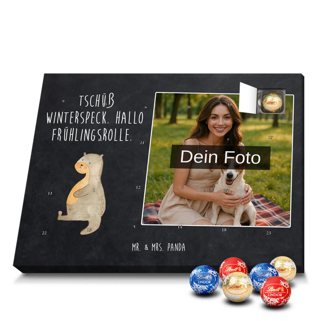 Personalisierter Schoko Foto Adventskalender Otter Bauch Personalisierter Schoko Foto Adventskalender, Fischotter, Otter, Seeotter, Otter Seeotter See Otter