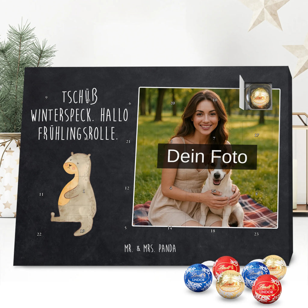 Personalisierter Schoko Foto Adventskalender Otter Bauch Personalisierter Schoko Foto Adventskalender, Fischotter, Otter, Seeotter, Otter Seeotter See Otter
