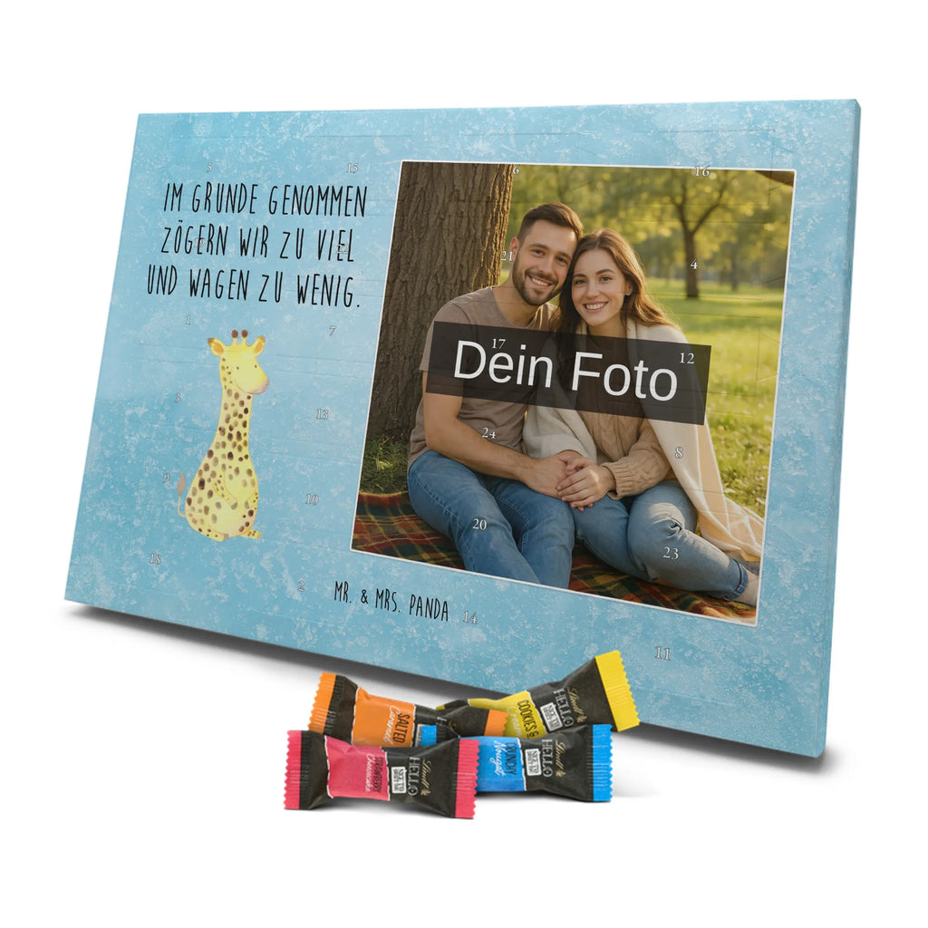 Personalisierter Schoko Foto Adventskalender Giraffe Zufrieden Personalisierter Schoko Foto Adventskalender, Afrika, Wildtiere, Abenteuer, Zufrieden, Giraffe, Glück