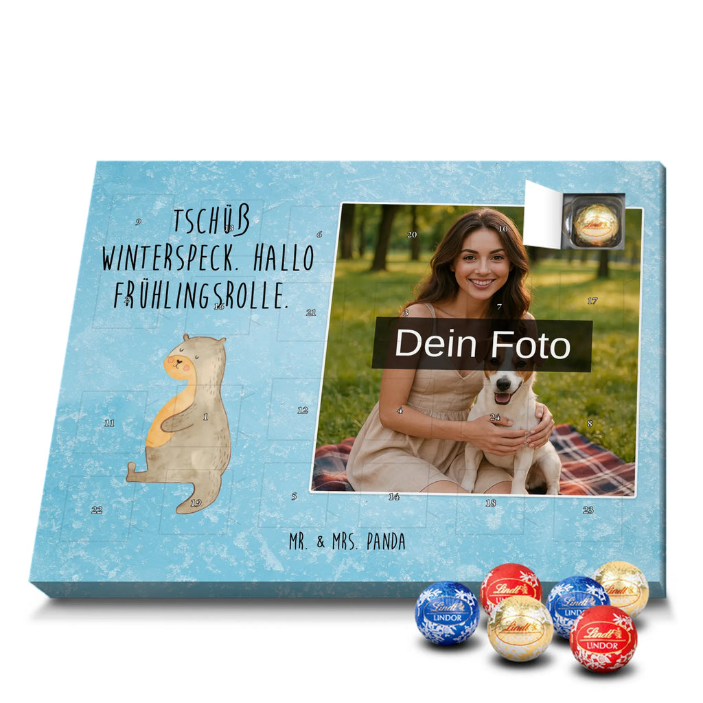 Personalisierter Schoko Foto Adventskalender Otter Bauch Personalisierter Schoko Foto Adventskalender, Fischotter, Otter, Seeotter, Otter Seeotter See Otter