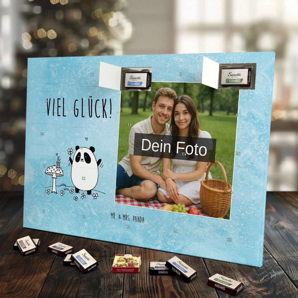 Panda Happiness Personalisierter Schoko Foto Adventskalender
