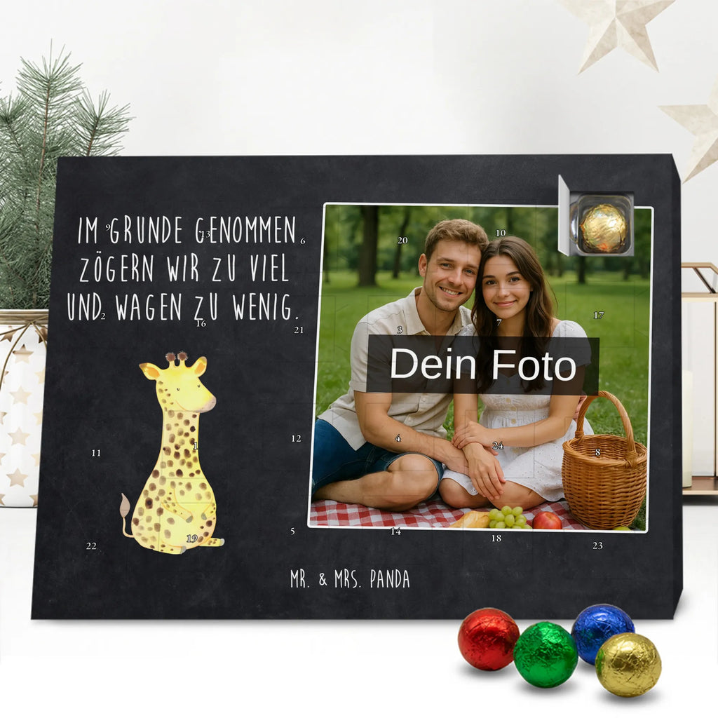 Personalisierter Schoko Foto Adventskalender Giraffe Zufrieden Personalisierter Schoko Foto Adventskalender, Afrika, Wildtiere, Abenteuer, Zufrieden, Giraffe, Glück
