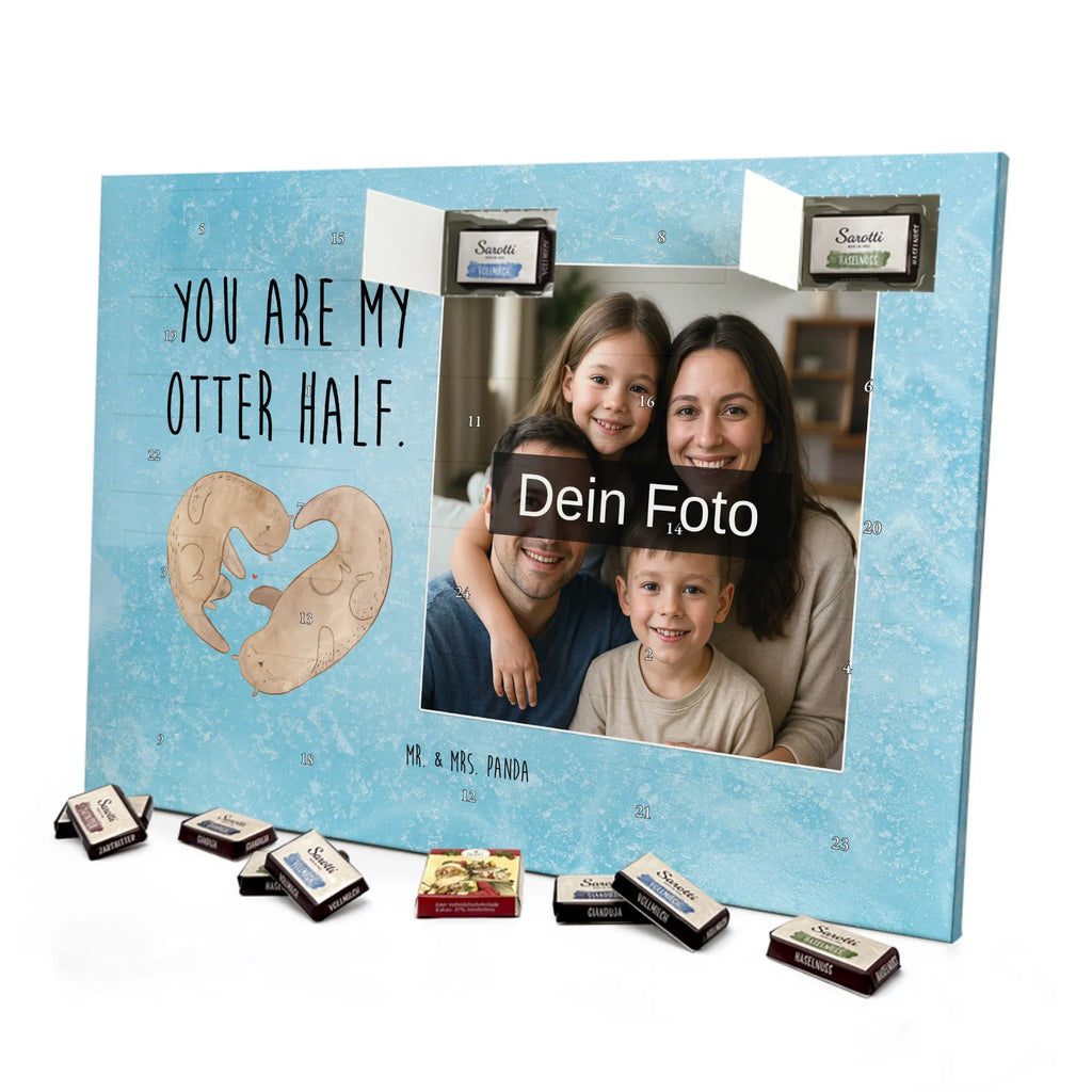 Personalisierter Schoko Foto Adventskalender Otter Herz Personalisierter Schoko Foto Adventskalender, Seeotter, Fischotter, Otter, Love You, Hochzeitstag, Herz, Jahrestag, Gemeinsames Leben, Liebesbeweis, Verlobung, Liebe, Liebesgeschenk, Bessere Hälfte