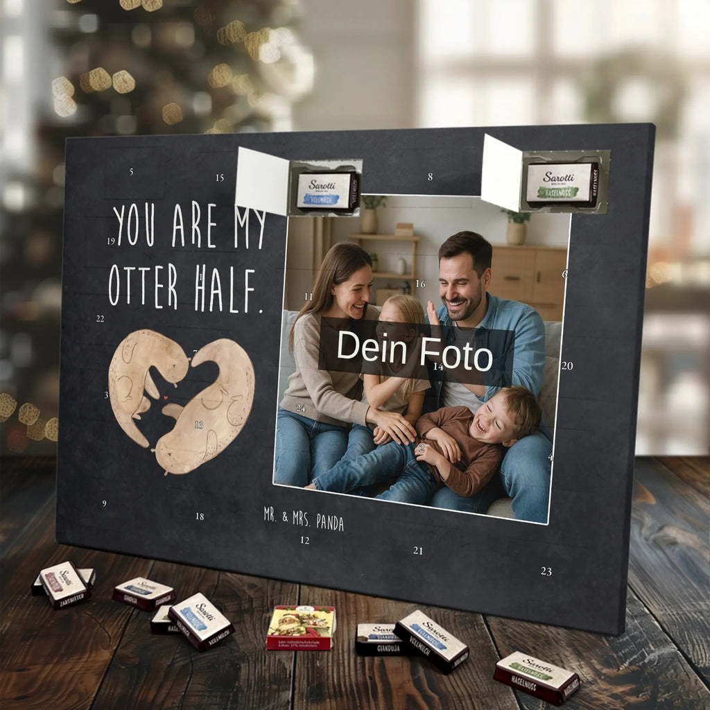 Personalisierter Schoko Foto Adventskalender Otter Herz Personalisierter Schoko Foto Adventskalender, Seeotter, Fischotter, Otter, Love You, Hochzeitstag, Herz, Jahrestag, Gemeinsames Leben, Liebesbeweis, Verlobung, Liebe, Liebesgeschenk, Bessere Hälfte