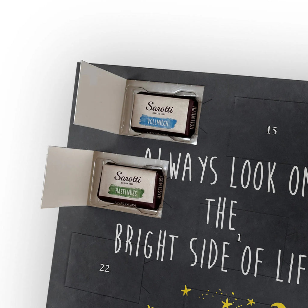 Personalisierter Schoko Foto Adventskalender Fuchs Sterne Personalisierter Schoko Foto Adventskalender, Fuchs, Spruch Positiv, Always Look On The Bright Side Of Life, Füchse, Spruch schön, Romantik, Tröstende Worte