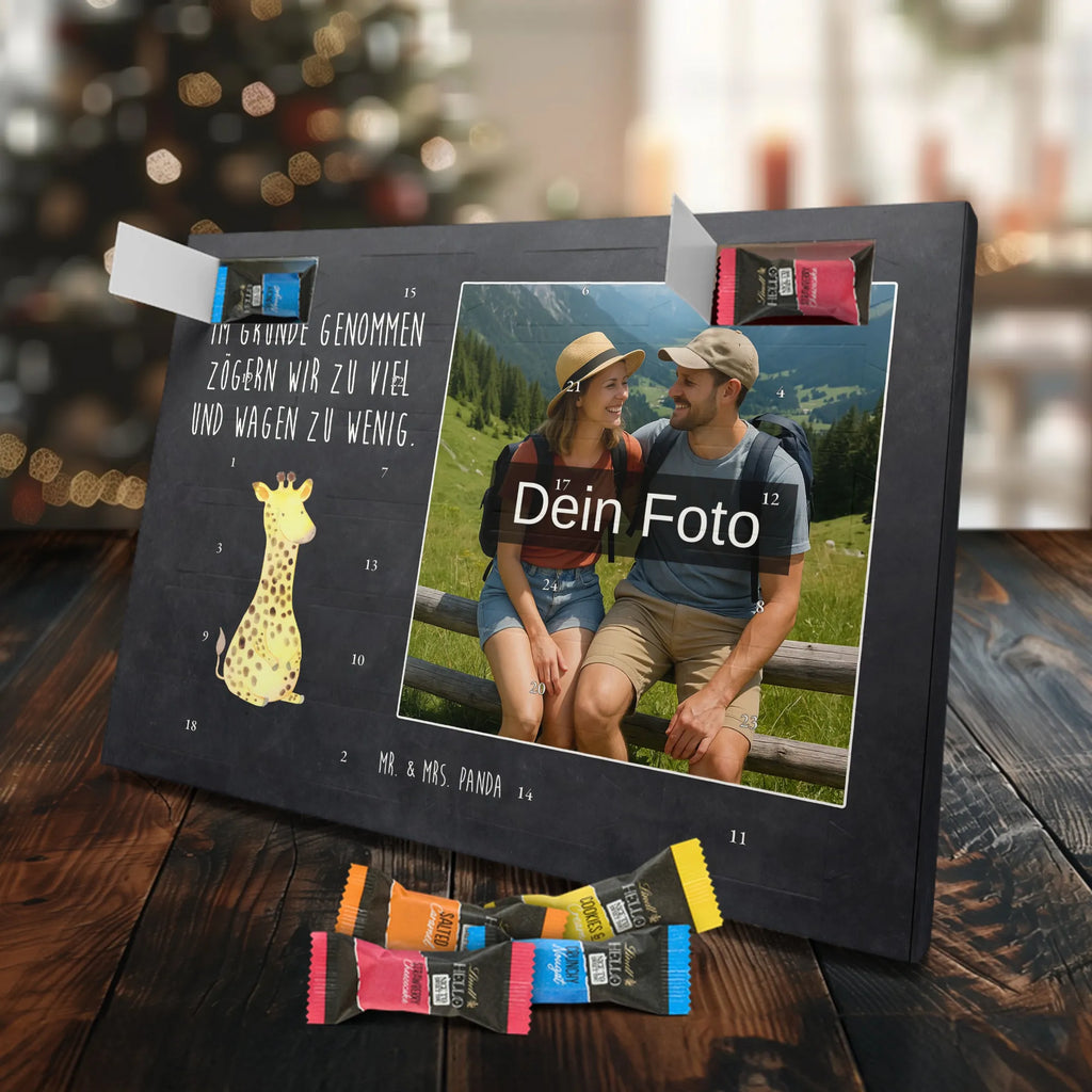 Personalisierter Schoko Foto Adventskalender Giraffe Zufrieden Personalisierter Schoko Foto Adventskalender, Afrika, Wildtiere, Abenteuer, Zufrieden, Giraffe, Glück