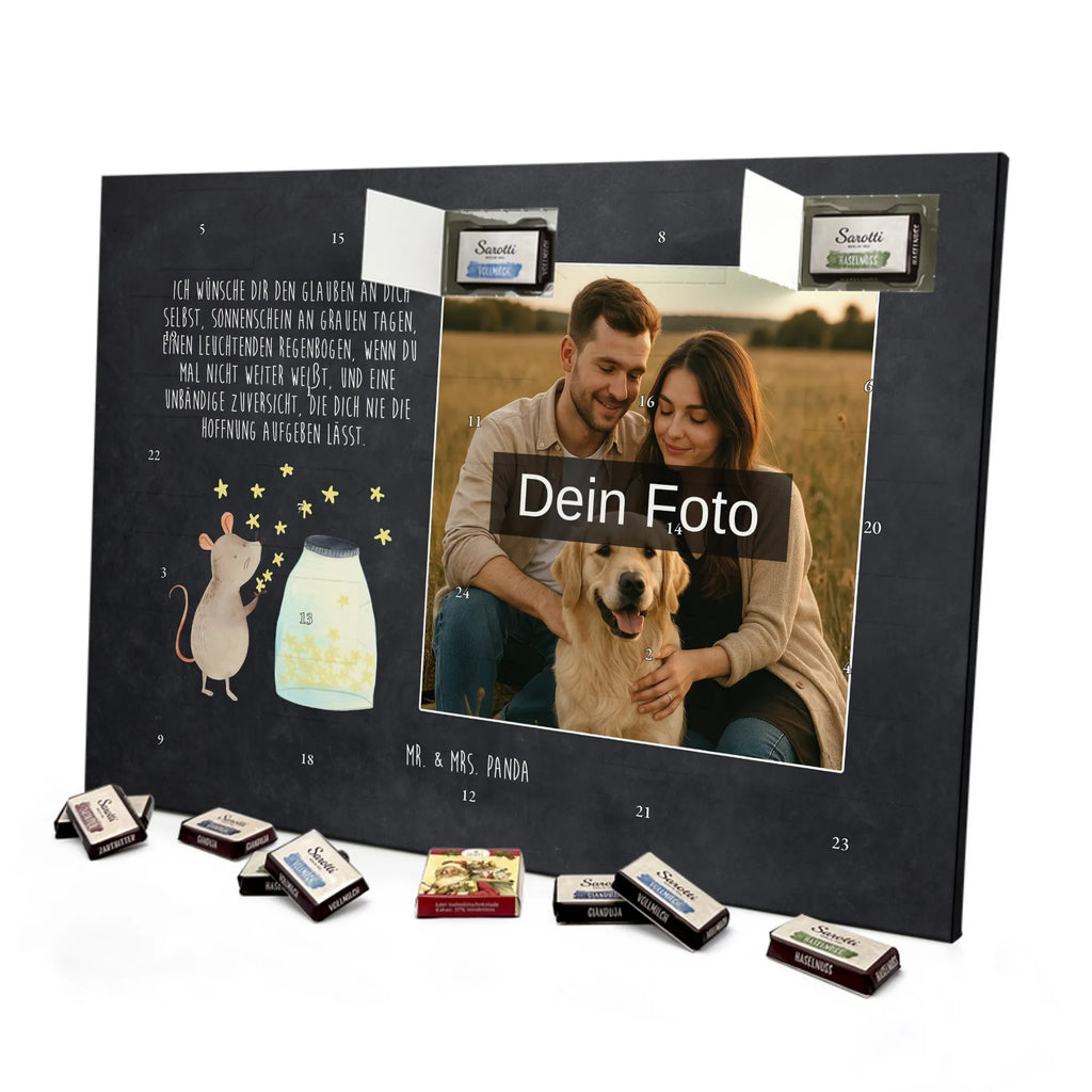 Personalisierter Schoko Foto Adventskalender Maus Sterne Personalisierter Schoko Foto Adventskalender, Tiermotive, Gute Laune, lustige Sprüche, Tiere, Geburt, Sterne, erstes Kind, Kind, Taufe, Schwangerschaft, Maus, Geburtstag, Taufgeschenk, Kindergeburtstag, Hoffnung, Wunsch, Träume
