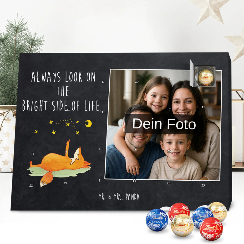 Personalisierter Schoko Foto Adventskalender Fuchs Sterne Personalisierter Schoko Foto Adventskalender, Fuchs, Spruch Positiv, Always Look On The Bright Side Of Life, Füchse, Spruch schön, Romantik, Tröstende Worte
