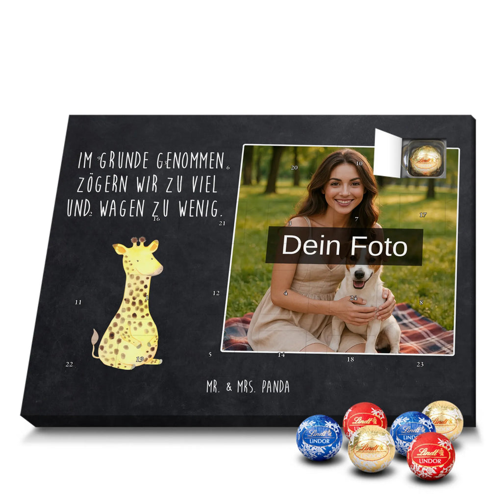 Personalisierter Schoko Foto Adventskalender Giraffe Zufrieden Personalisierter Schoko Foto Adventskalender, Afrika, Wildtiere, Abenteuer, Zufrieden, Giraffe, Glück