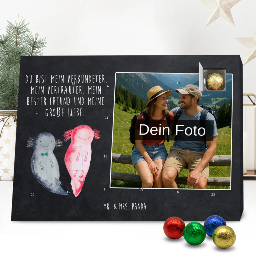  axolotl Girlfriend Personalisierter Schoko Foto Adventskalender, Axolotl, Molch, Schwanzlurch, Lurche, Jahrestag, Valentinstag, Lurch, Axolot, Ehemann, Freund, Liebe, Verlobter, Große Liebe, Liebesbeweis